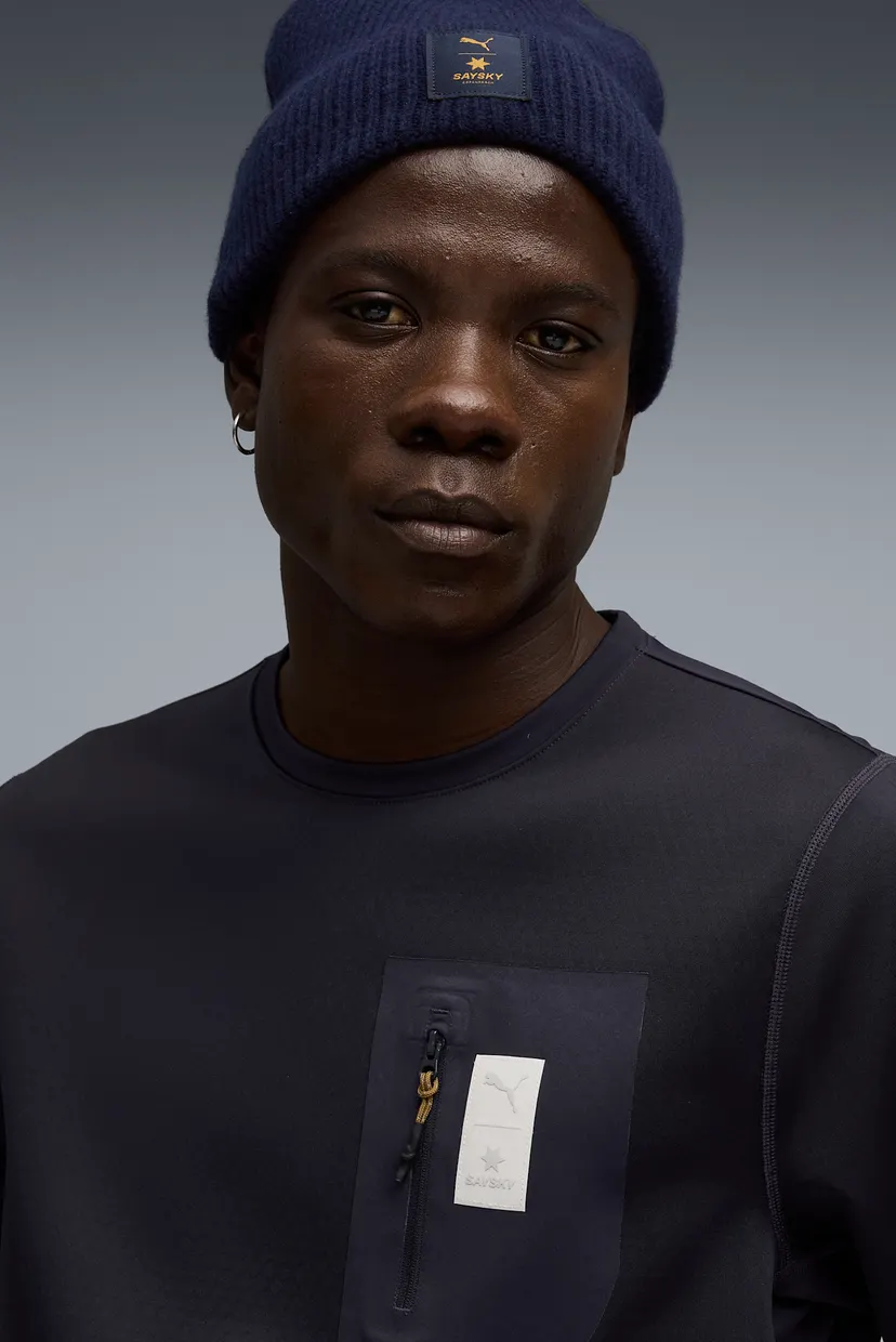 Мужской темно-синий свитшот PUMA x SAYSKY Crew Sweat Men 4
