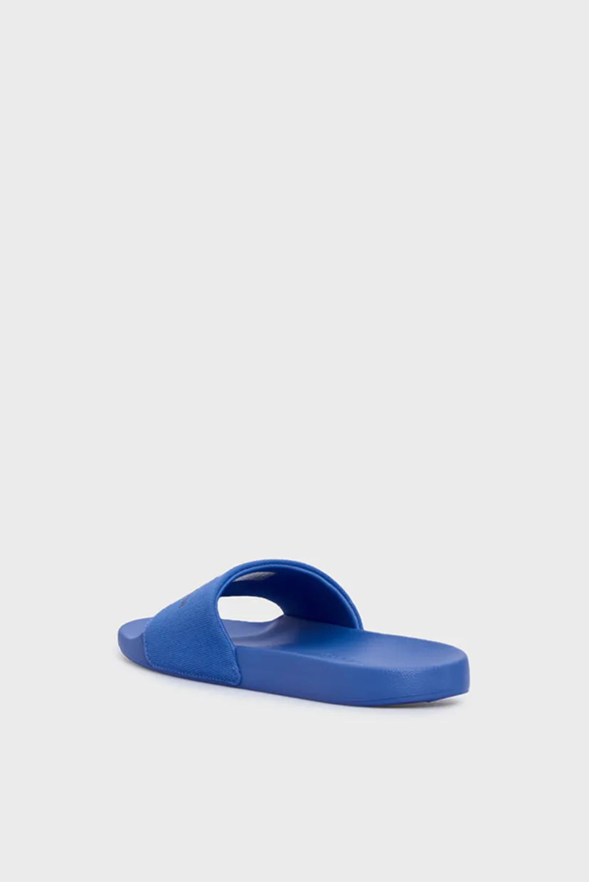 Мужские синие слайдеры SLIDE MONOGRAM CO 5