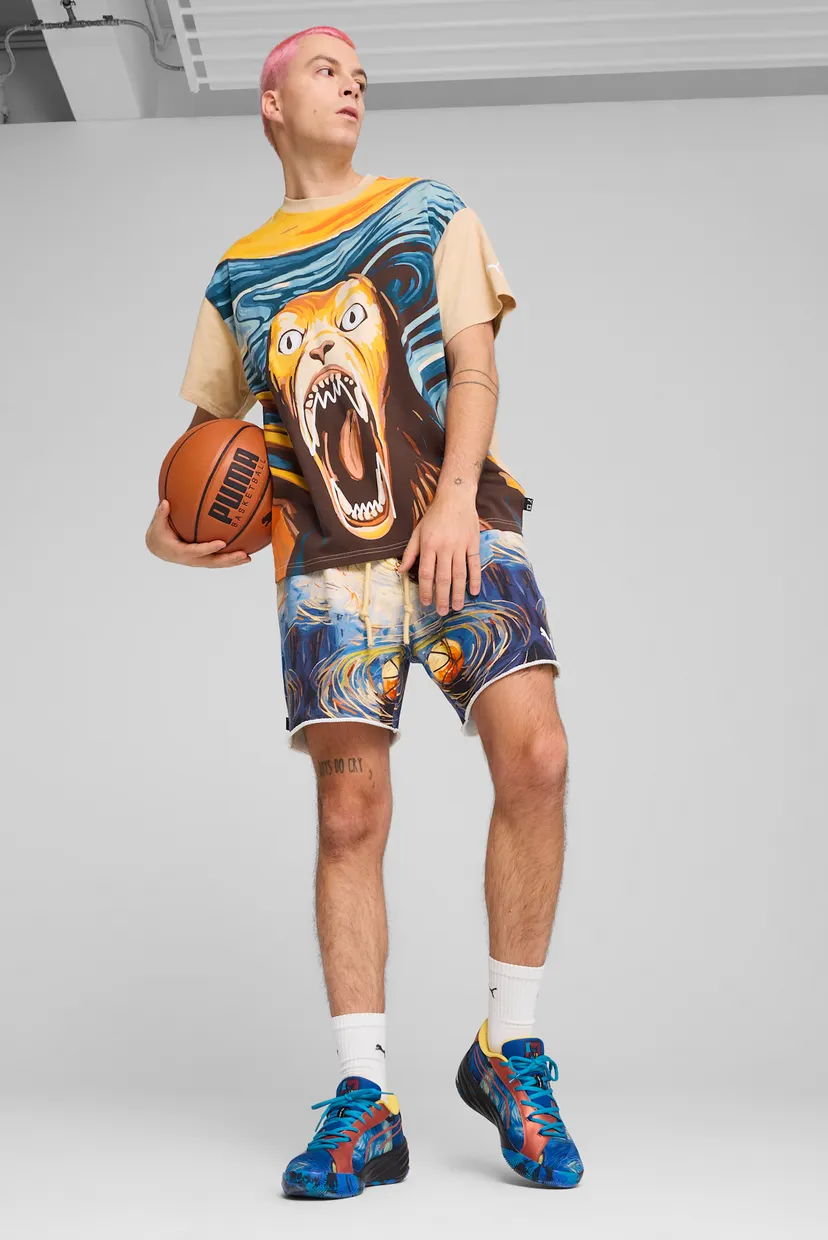 Мужская бежевая футболка Dylan Exhibit Basketball Tee Men 4