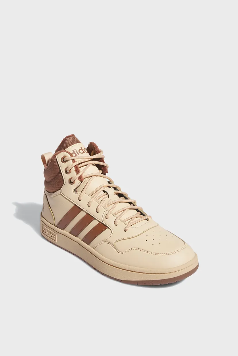 Мужские бежевые хайтопы Hoops 3.0 Mid Lifestyle Basketball Classic Fur Lining 4