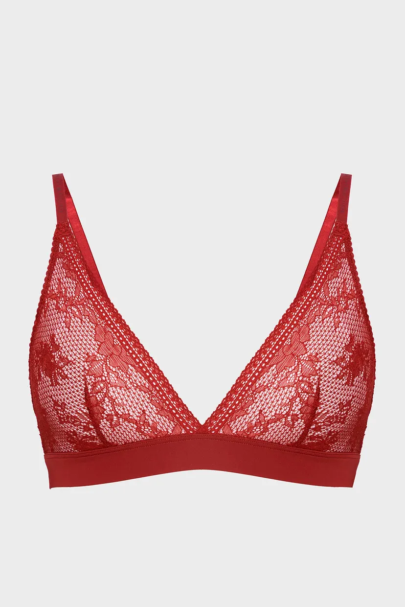 Жіночий бордовий бюстгальтер UNLINED TRIANGLE 6