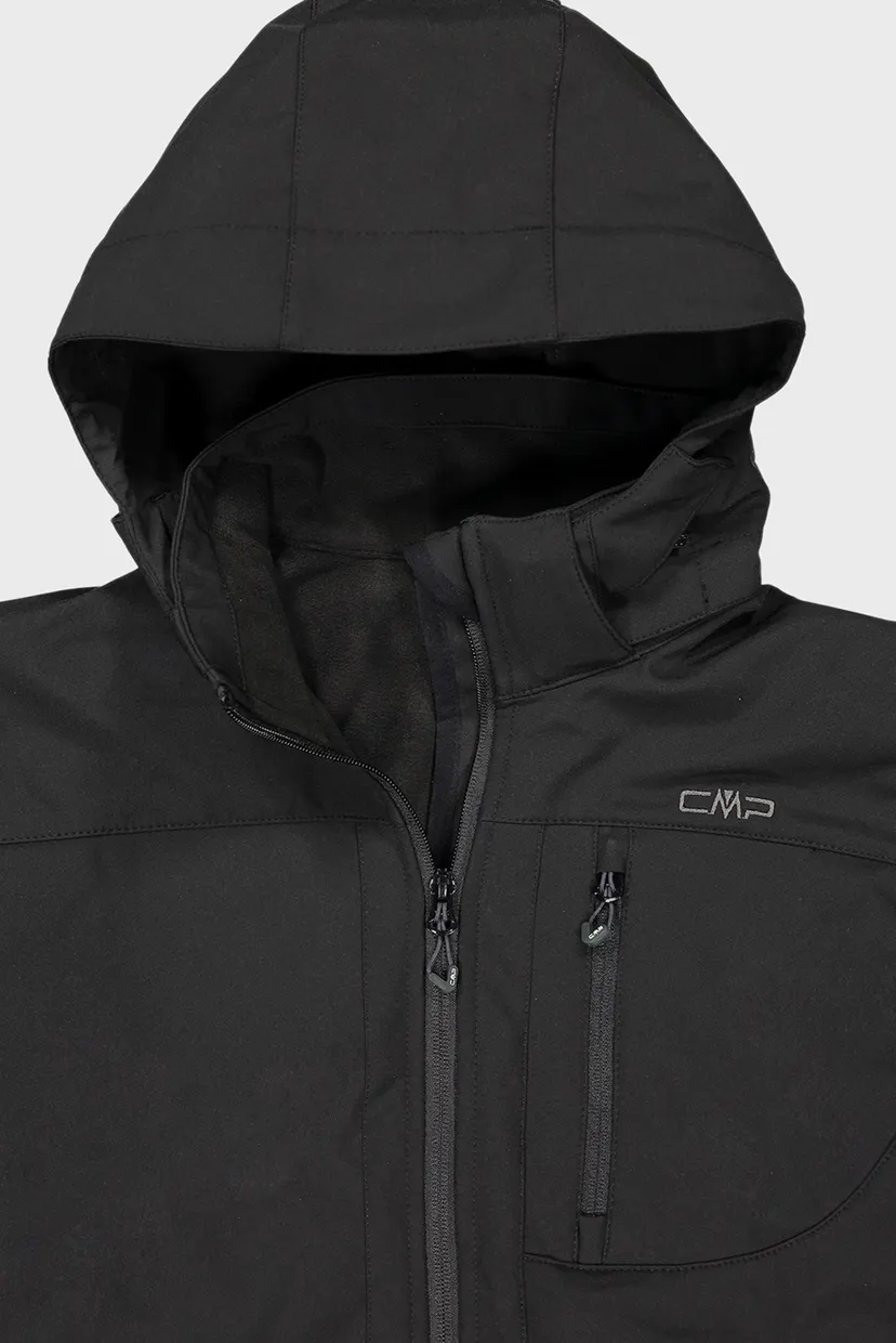 Чоловіча чорна куртка MAN JACKET ZIP HOOD 4