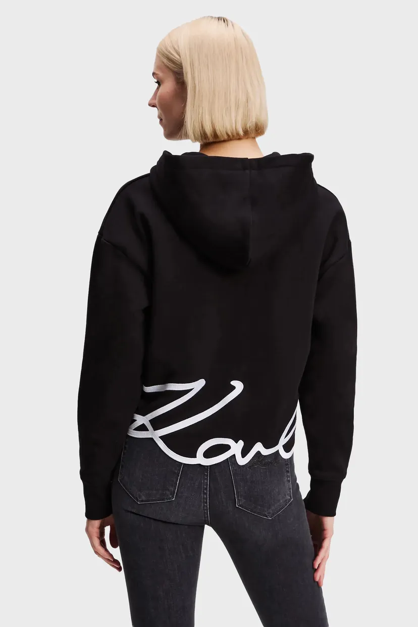 Жіноче чорне худі Hem Signature 3