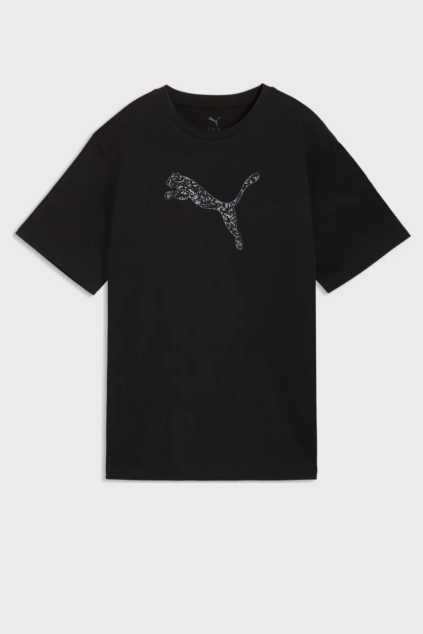 Женская черная футболка HER Relaxed Graphic Tee Women 4