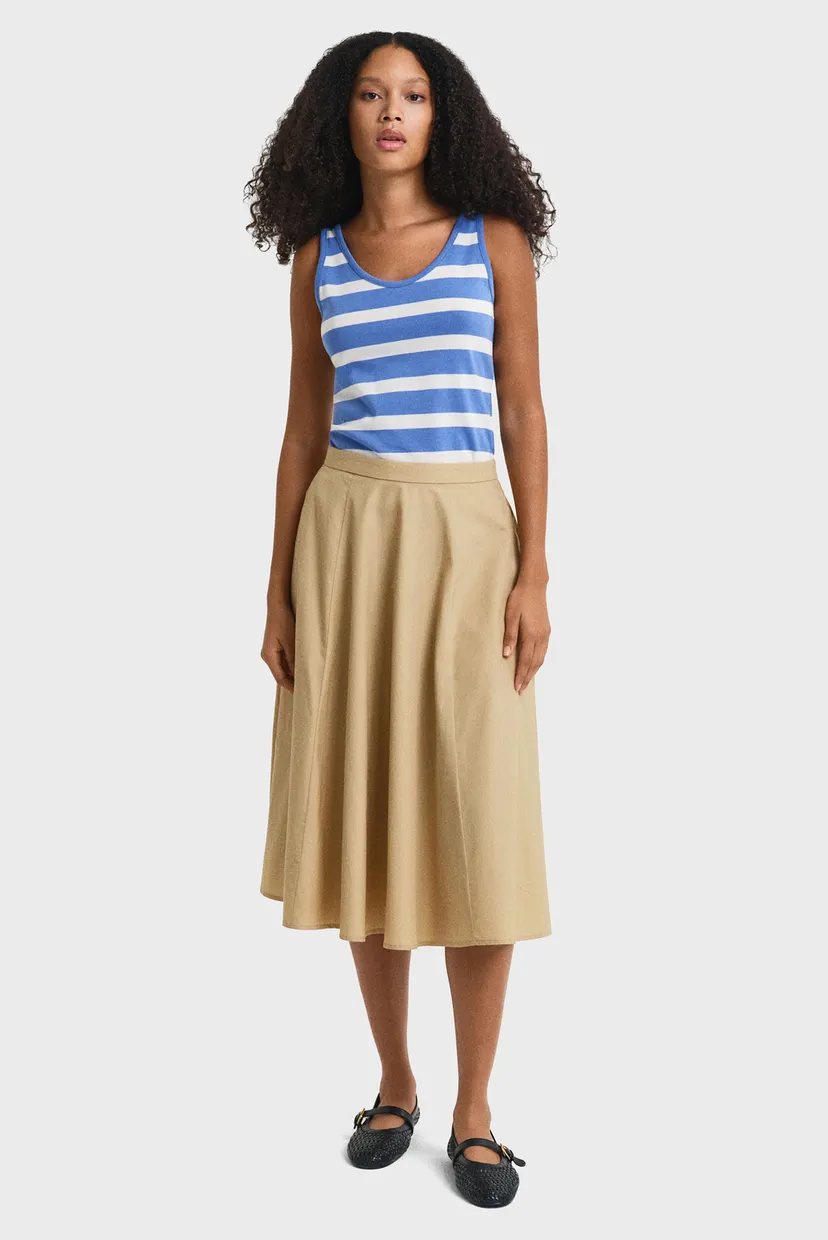 Женская бежевая юбка LIGHTWEIGHT CHINO SKIRT 3
