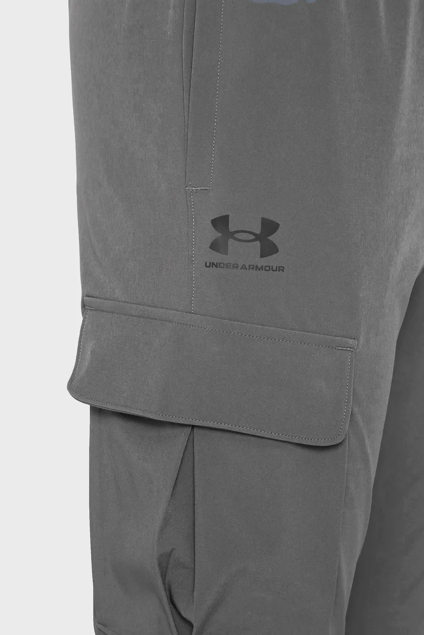 Мужские темно-серые спортивные брюки UA Vibe Woven Cargo Pants 4