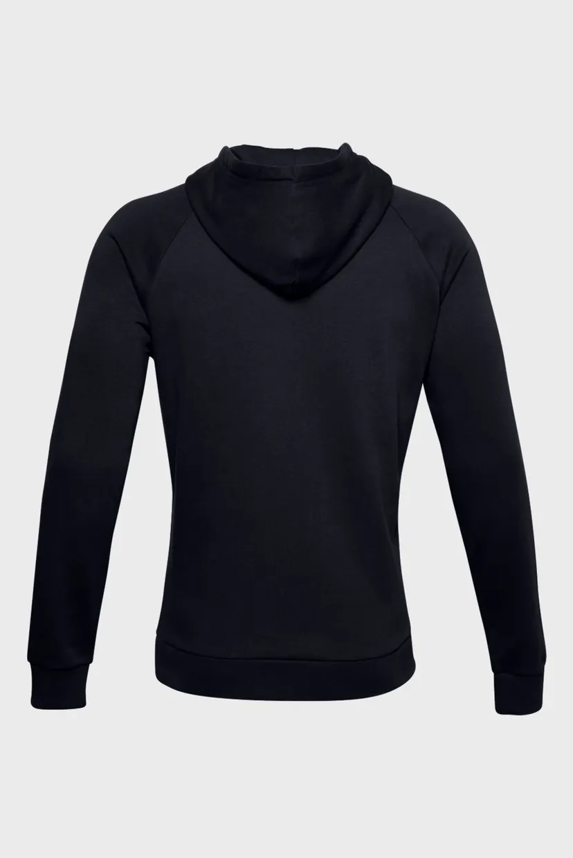 Мужское черное худи UA Rival Fleece Big Logo HD 6