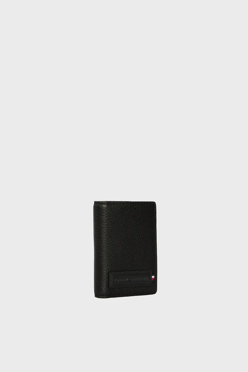 Мужской черный кожаный кошелек TH PREMIUM BIFOLD 3