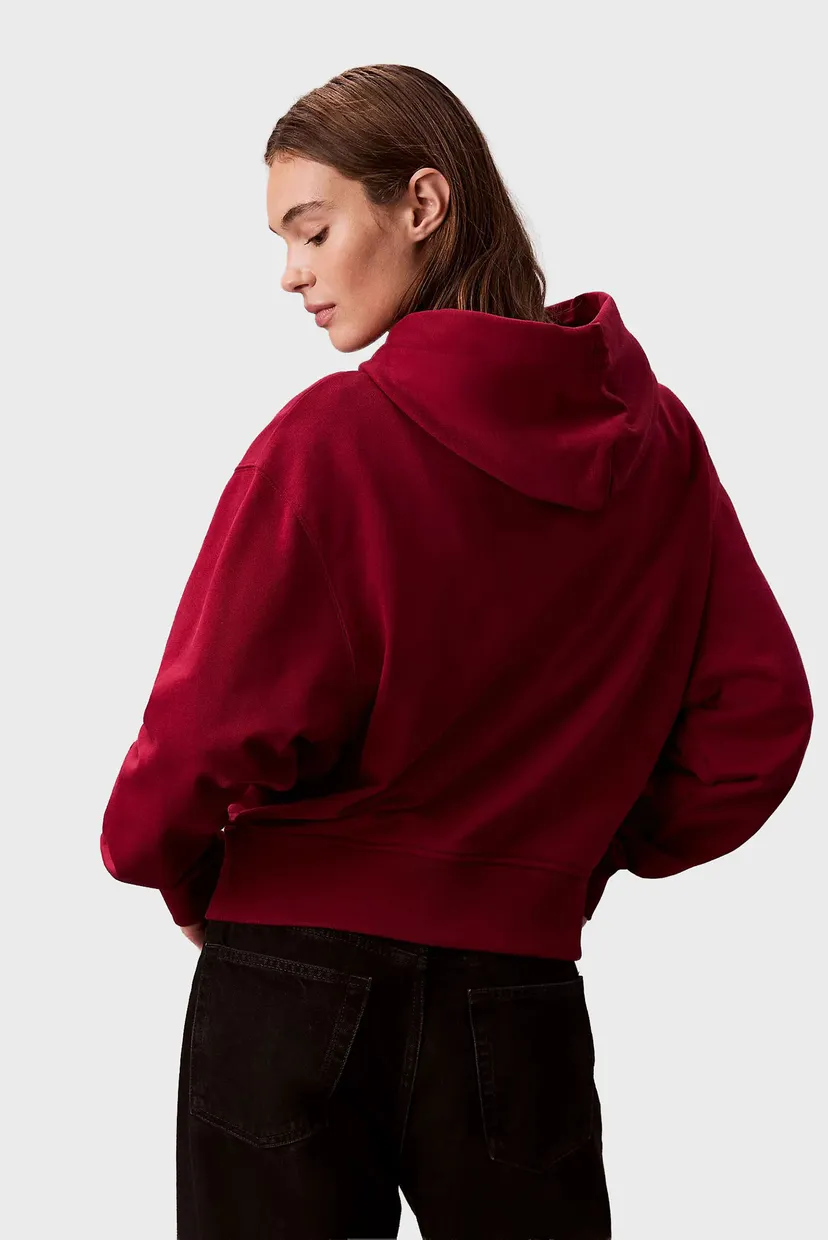 Женское бордовое худи PREMIUM TERRY 3