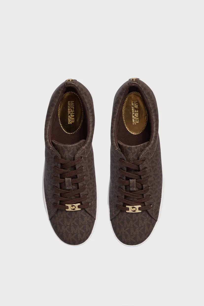 Жіночі коричневі снікерси з візерунком KEATON LACE UP 4