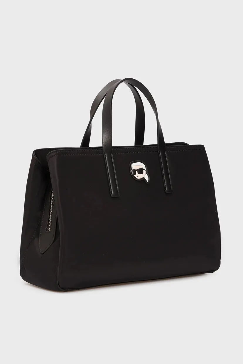 Жіноча чорна сумка K IKONIK 2.0 NYLON SATCHEL 3