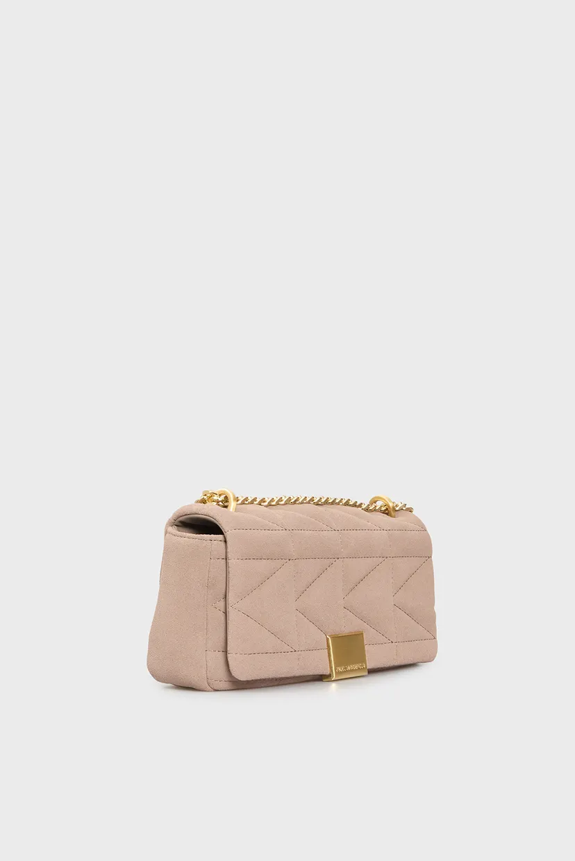Женская бежевая нубуковая сумка KUILT SP SM CROSSBODY NUBUCK 3