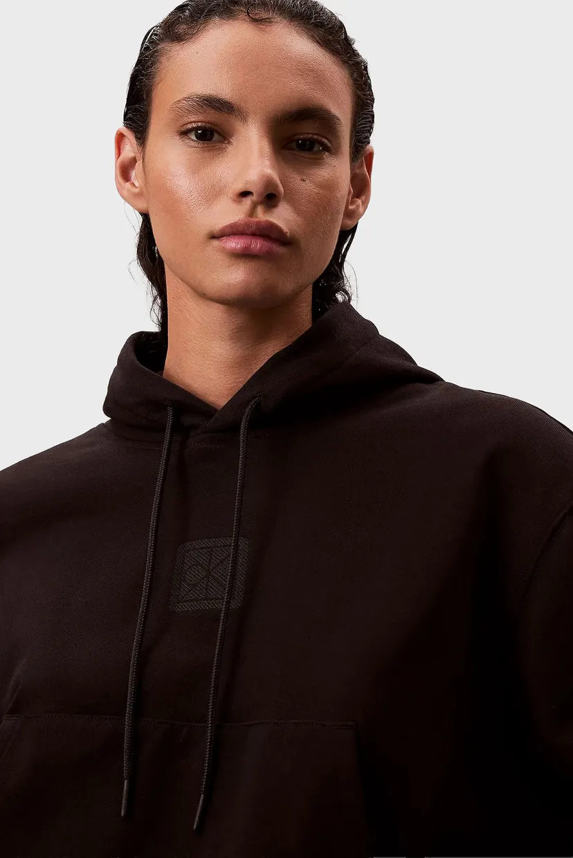 Жіноче чорне худі PREMIUM TERRY 4