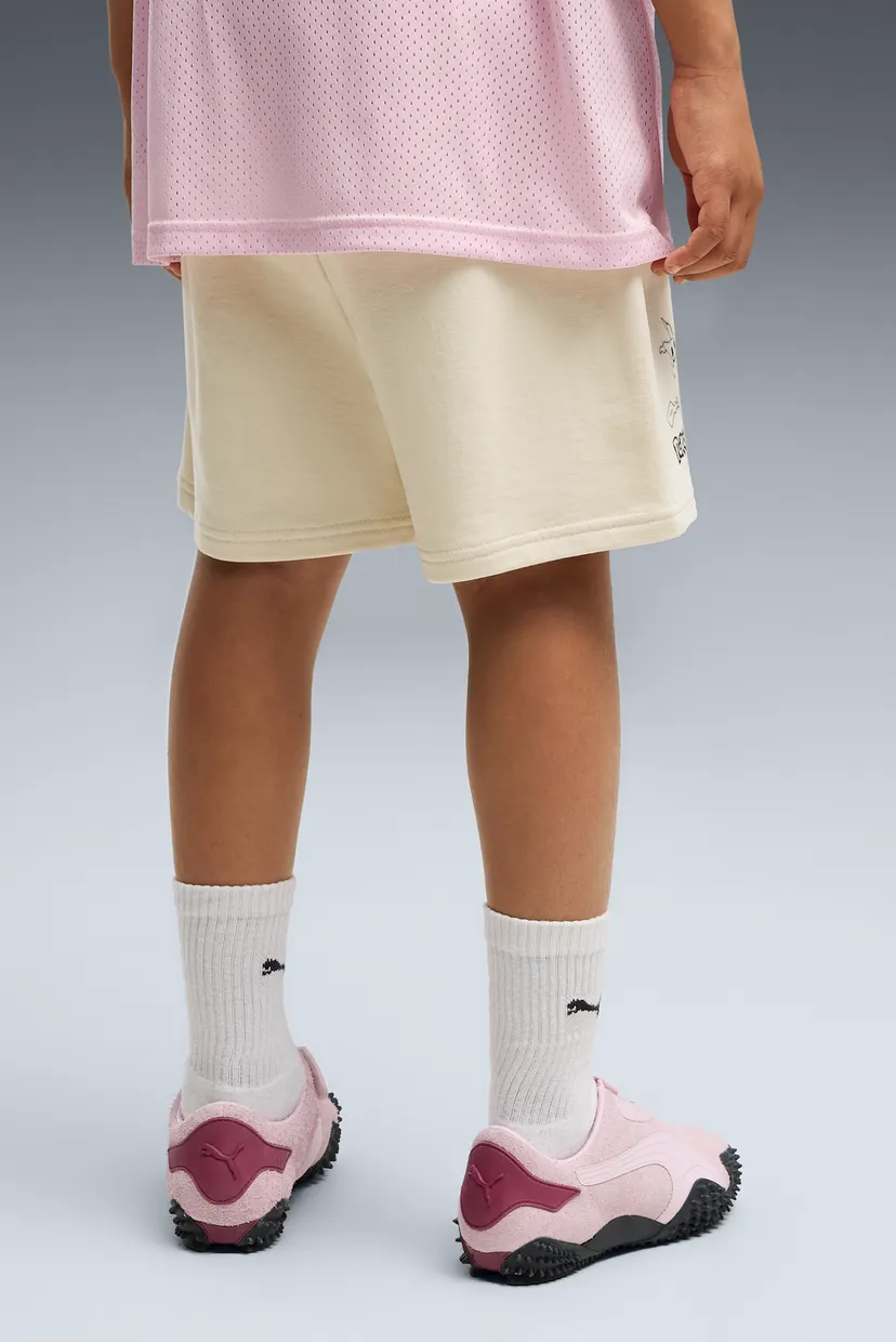 Детские бежевые шорты PUMA x POKÉMON Relaxed Shorts Youth 3