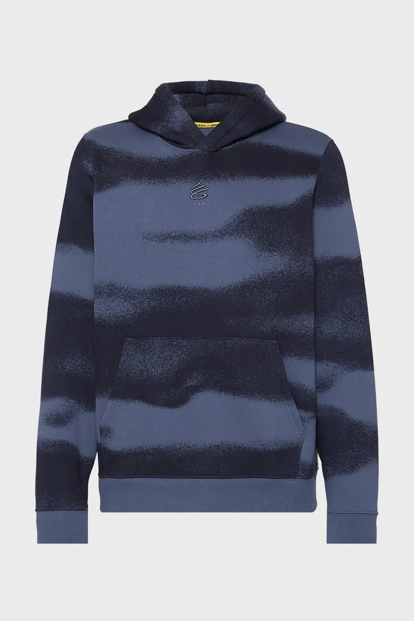 Чоловіче темно-сіре худі з візерунком Curry Splash Graphic Hoodie 5