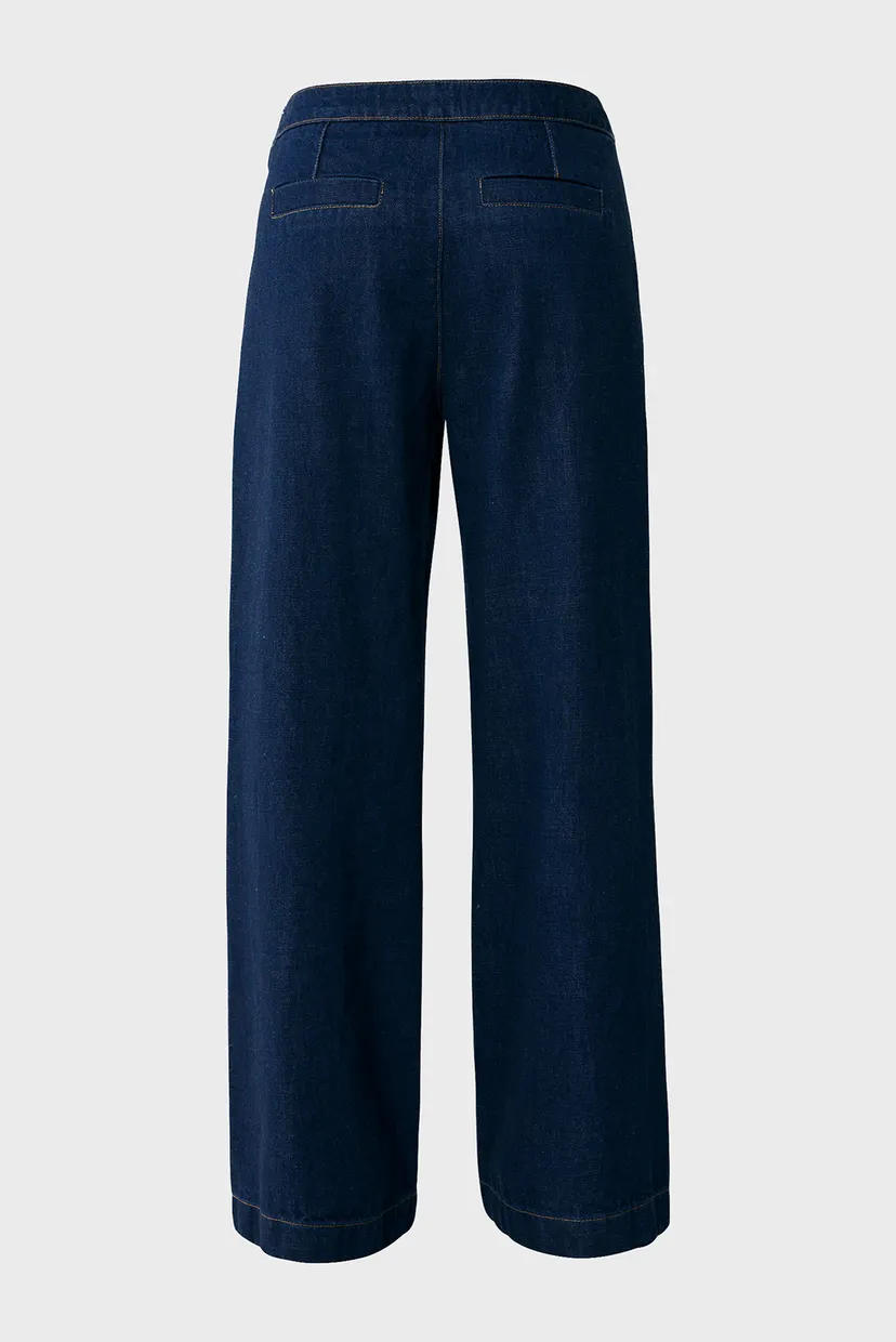 Женские темно-синие джинсы Sailor buttoned pants 6