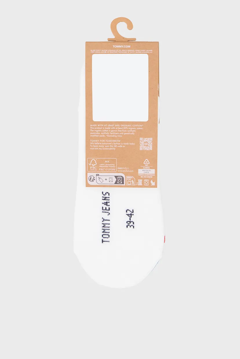 Білі сліди (2 пари) FOOTIE STRIPE MOT 3