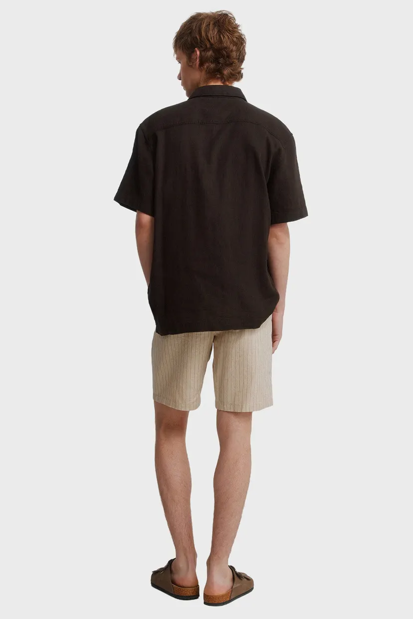 Мужские бежевые шорты в полоску comfort slim fit 3
