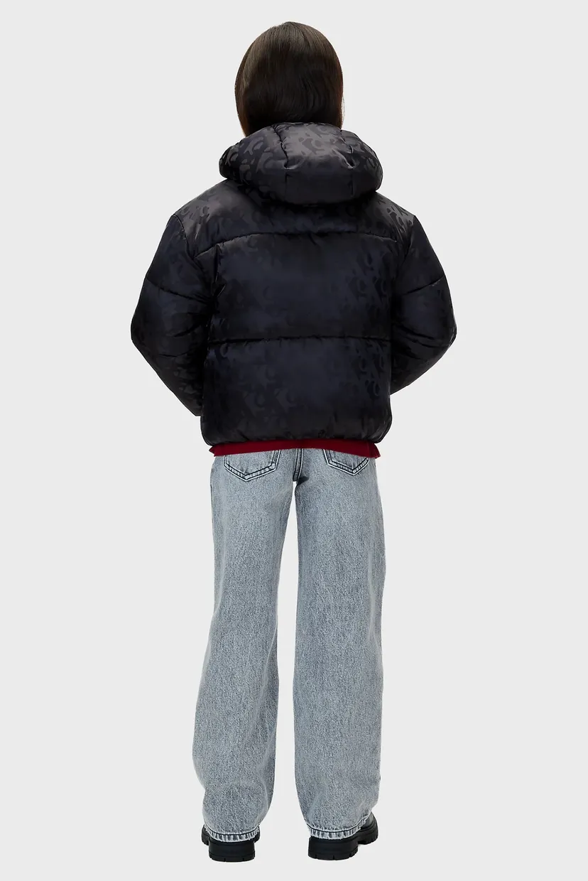 Дитяча чорна куртка з візерунком PUFFER 3