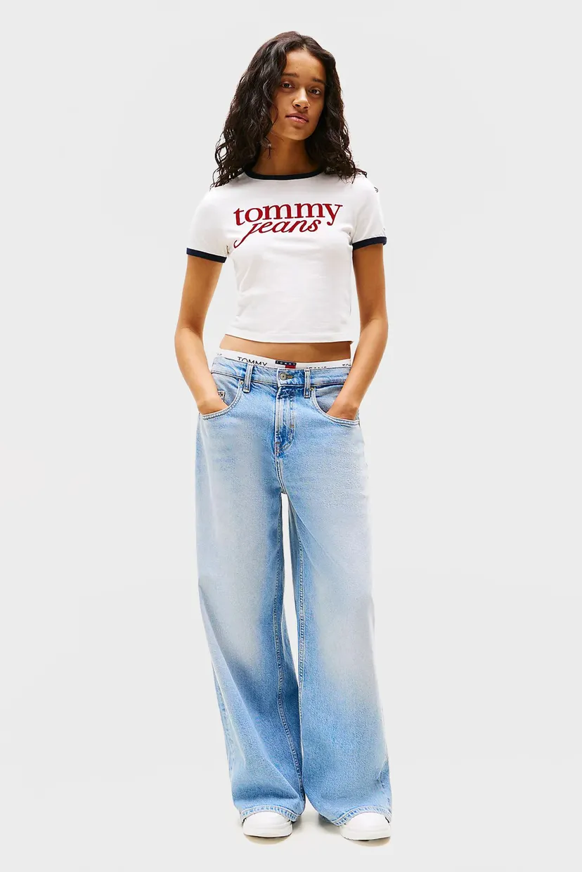 Жіноча біла футболка TJW SLIM SH SCRIPT RINGR 4