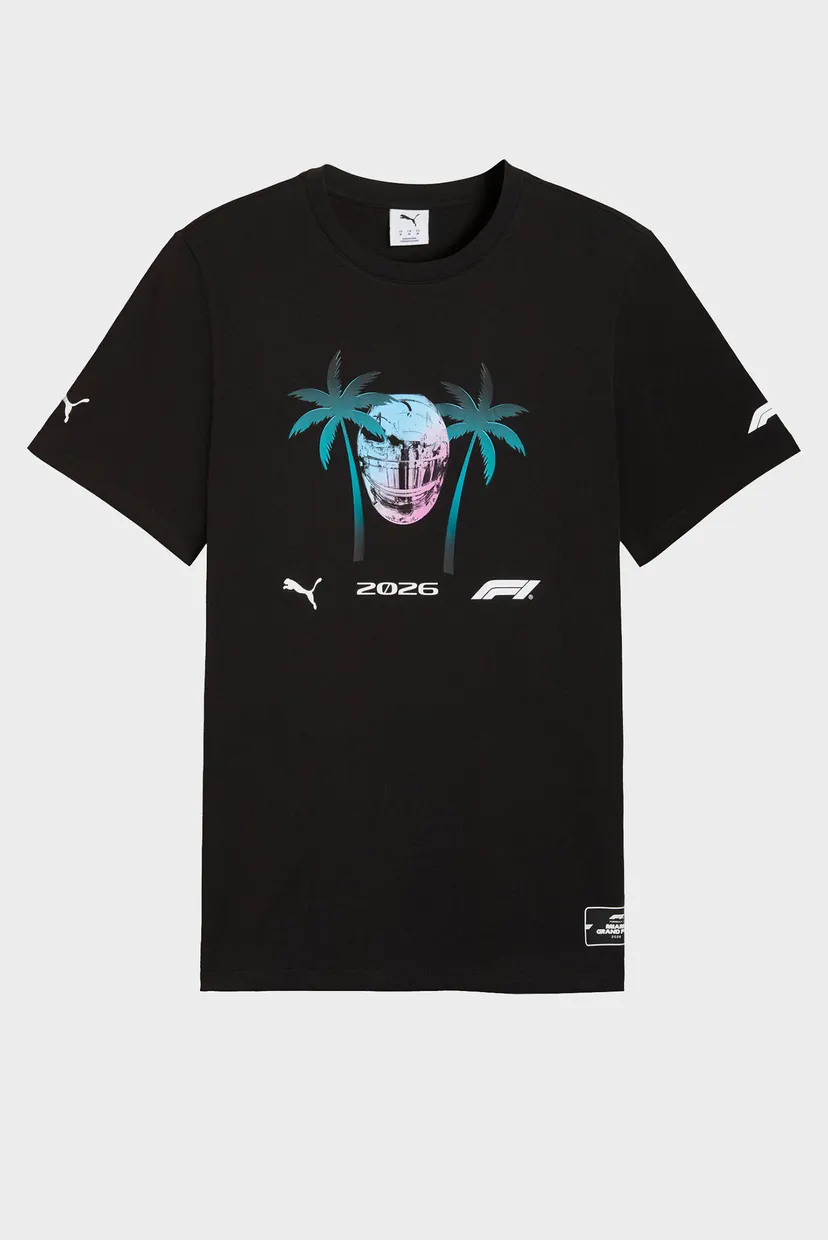 Чорна футболка F1® Miami Tee Unisex (унісекс) PUMA 634540_01 — MD