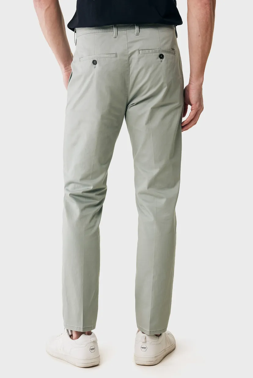 Мужские оливковые брюки CRAIG Garment dye chino pants 3