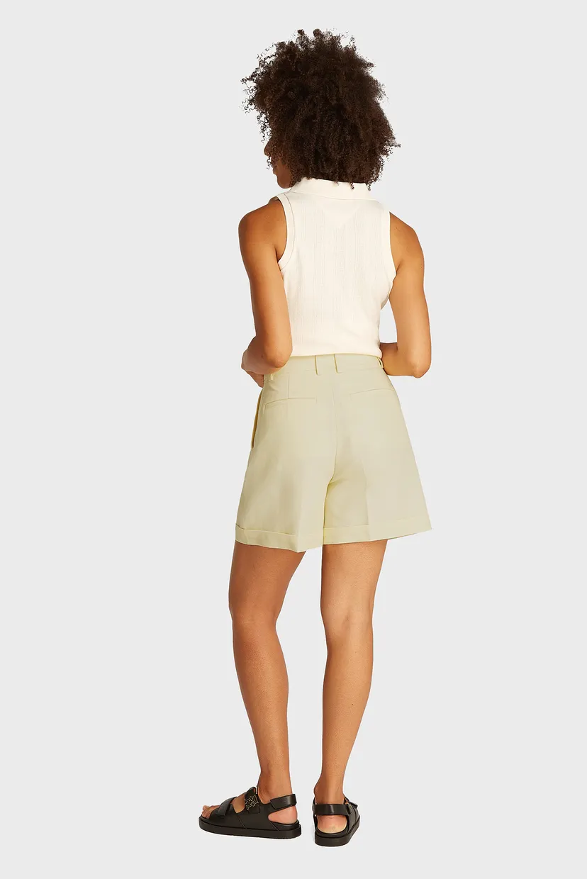 Жіночі жовті шорти PLEATED 3