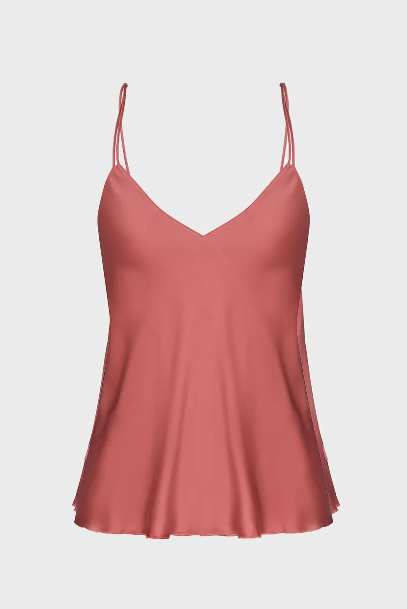 Жіночий кораловий топ SATIN CAMI 7