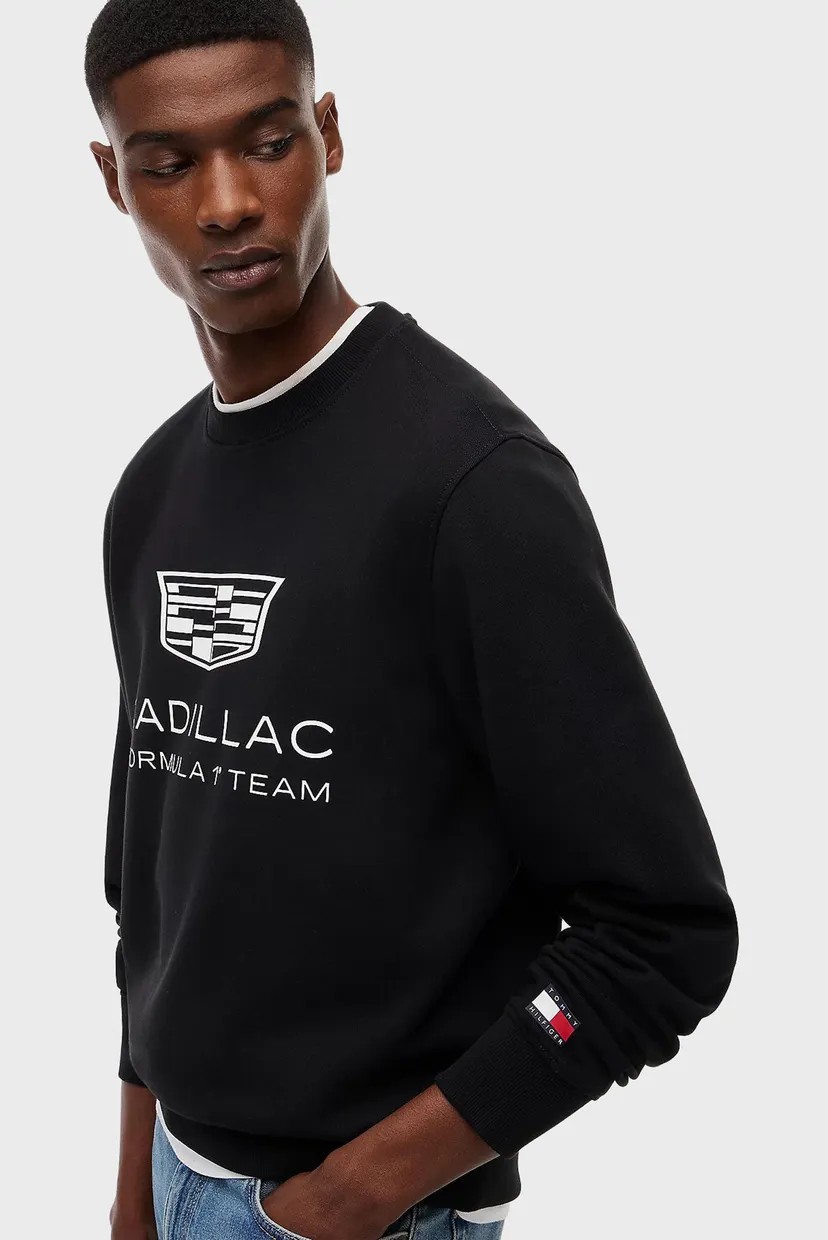 Чоловічий чорний світшот TH x Cadillac Formula 1® Team 4