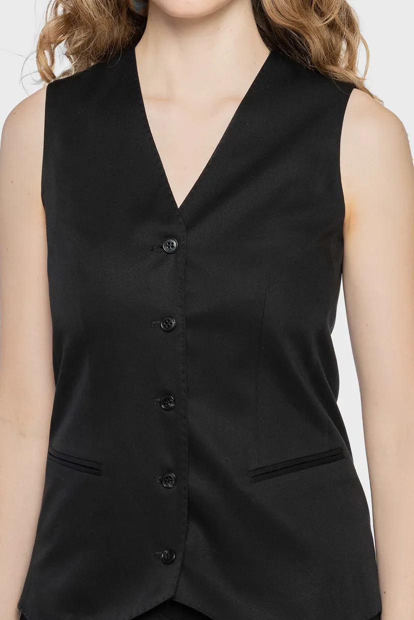 Жіночий чорний жилет 4