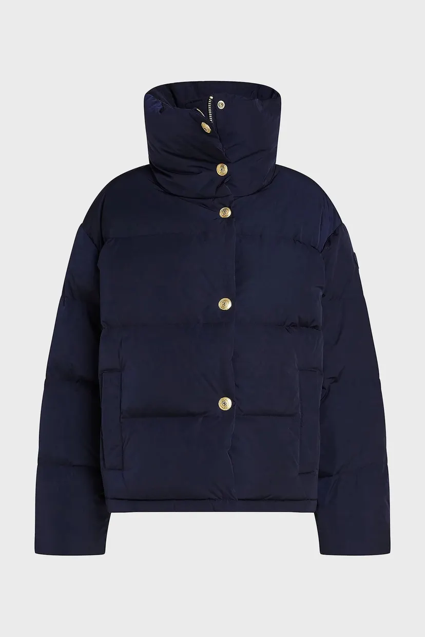 Жіночий темно-синій пуховик GOLD BUTTON DOWN JACKET 5