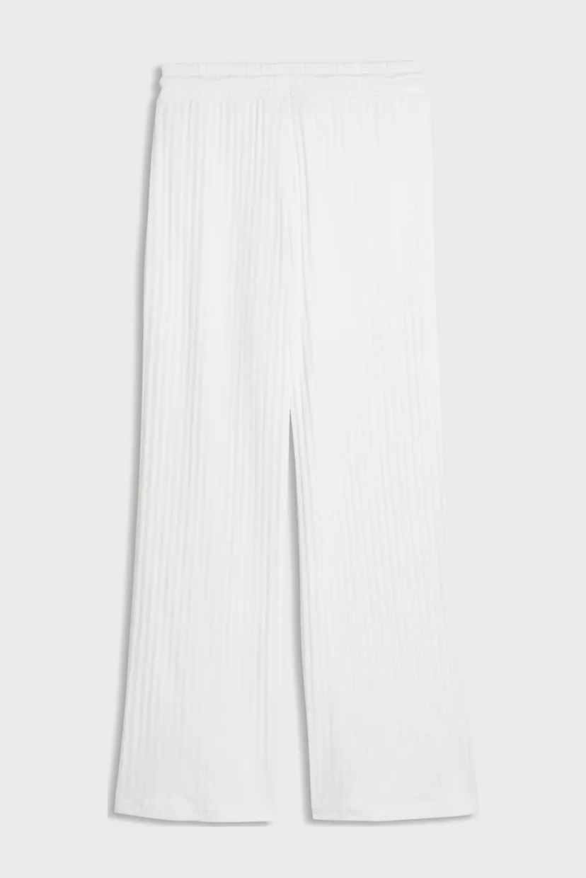 Жіночі білі спортивні штани у смужку HER High-Waist Wide Leg Pants Women 5