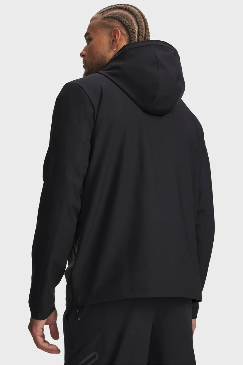 Чоловіча чорна вітровка UA Unstoppable Woven Jacket 3