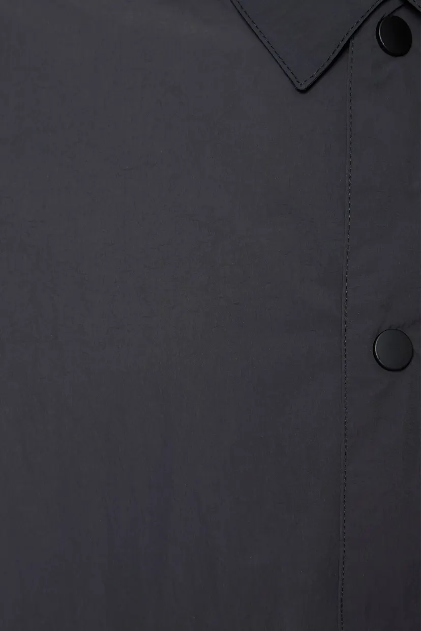 Мужская черная рубашка CRINKLE NYLON OVERSHIRT 4