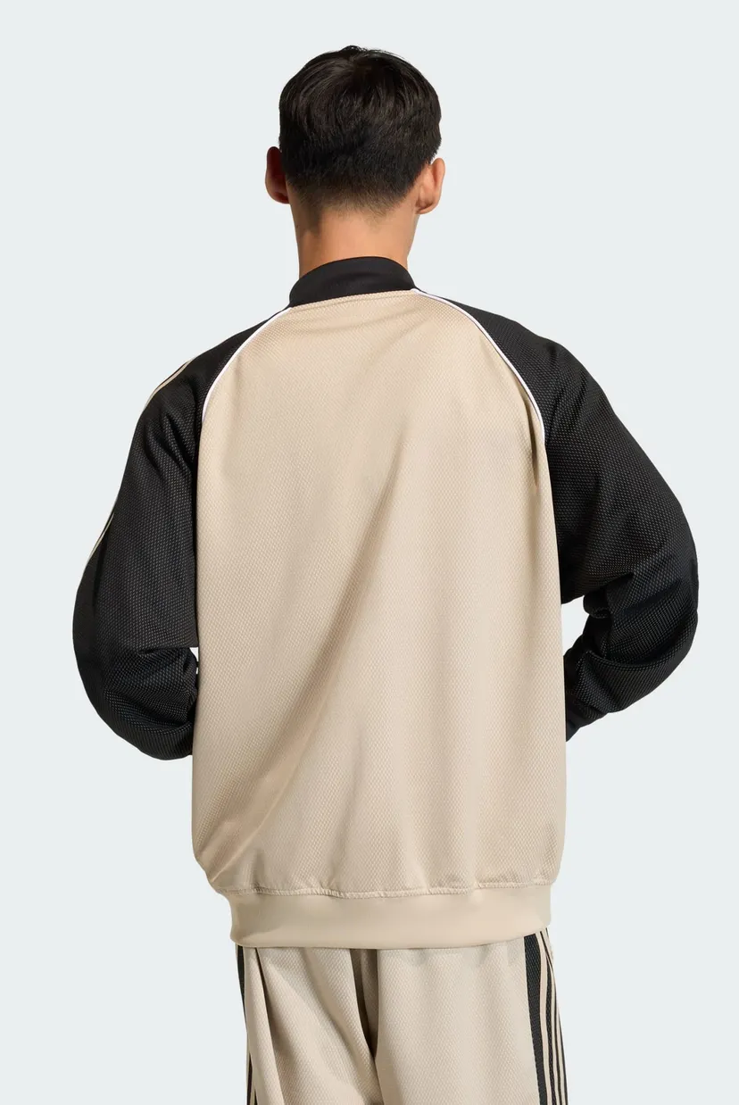 Мужская бежевая спортивная кофта LOOSE MESH adidas KE0114 — MD-Fashion