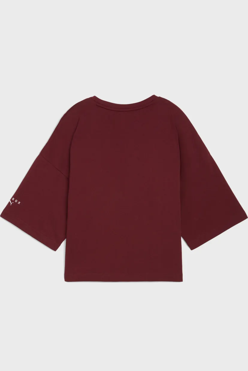 Жіноча бордова футболка PUMA x HYROX City Lifestyle Tee Women 5