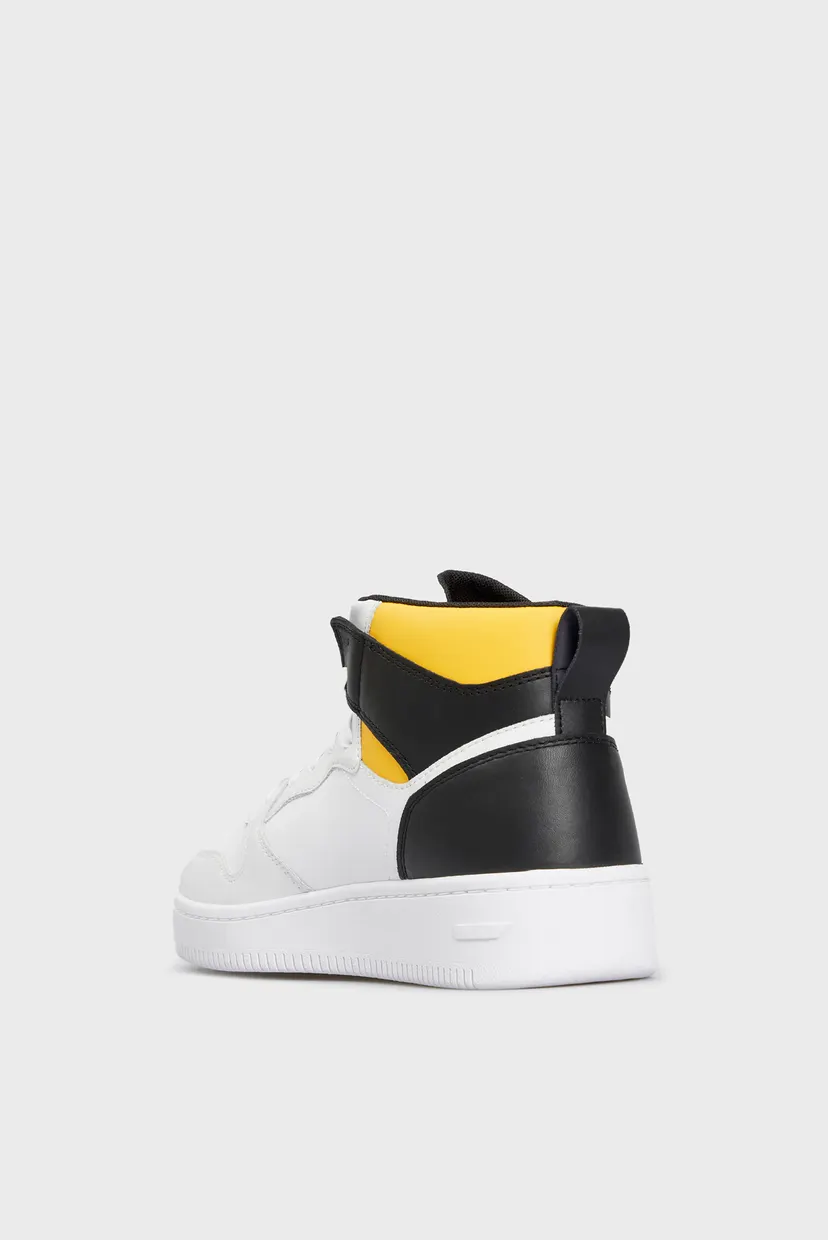 Чоловічі білі хайтопи TOMMY JEANS RETRO BASKET MID CUT 5