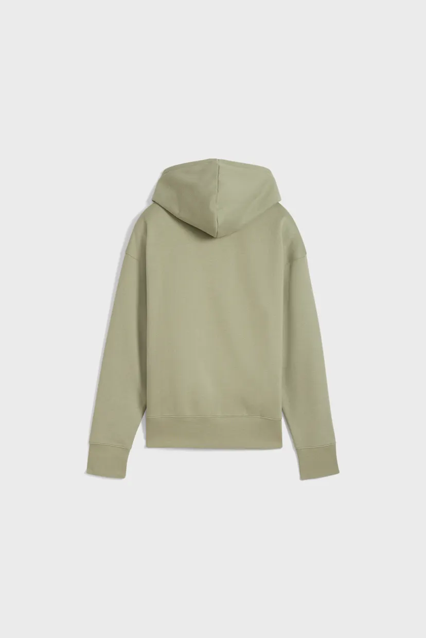 Жіноче оливкове худі HER Relaxed Full-Zip Hoodie Women 5