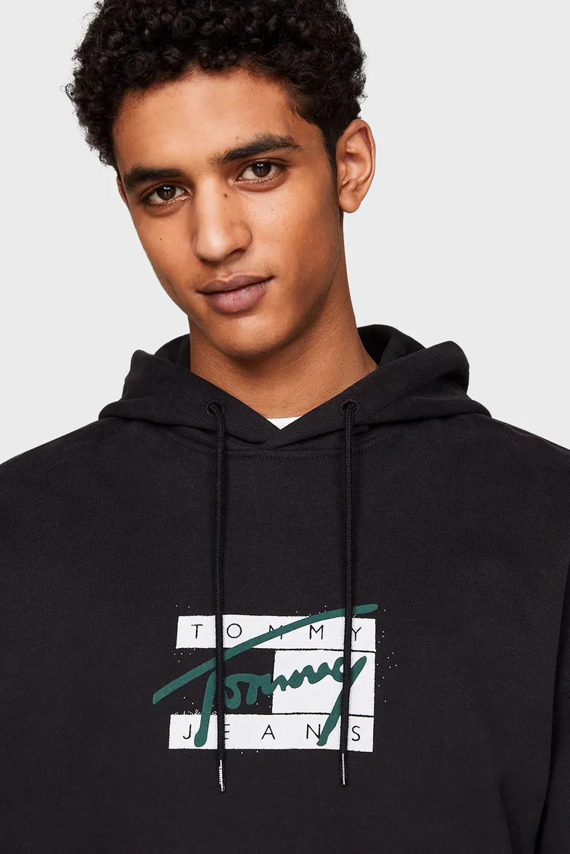 Чоловіче чорне худі TJM RLX GRAFFITI SIGNATURE HOOD 4