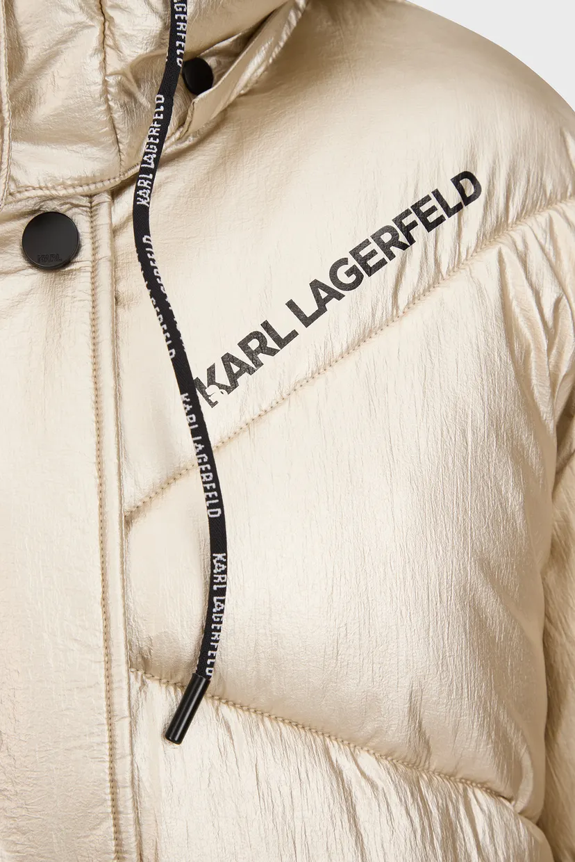 Жіноча золотиста куртка METALLIC PUFFER JACKET 3