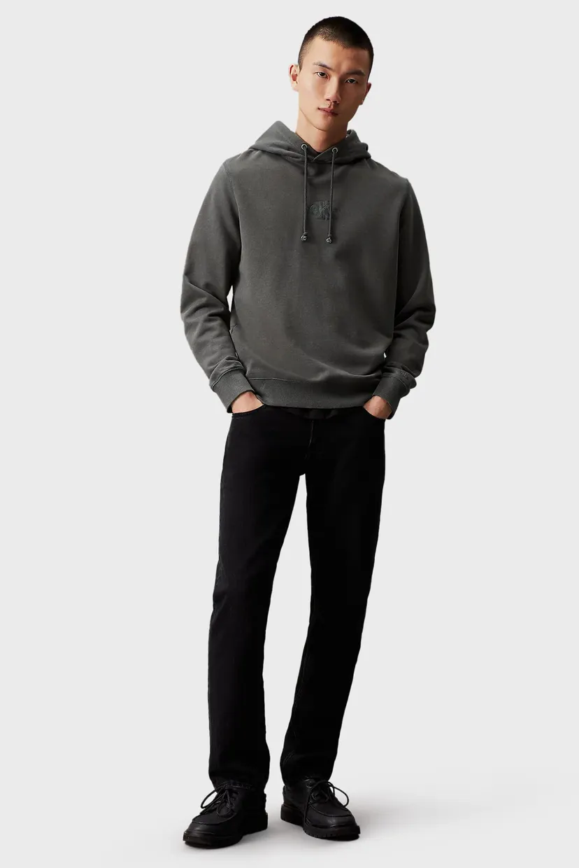 Чоловіче темно-сіре худі WASHED MONOLOGO HOODIE 5
