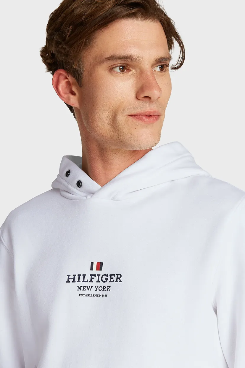 Мужское белое худи RWB HILFIGER 4