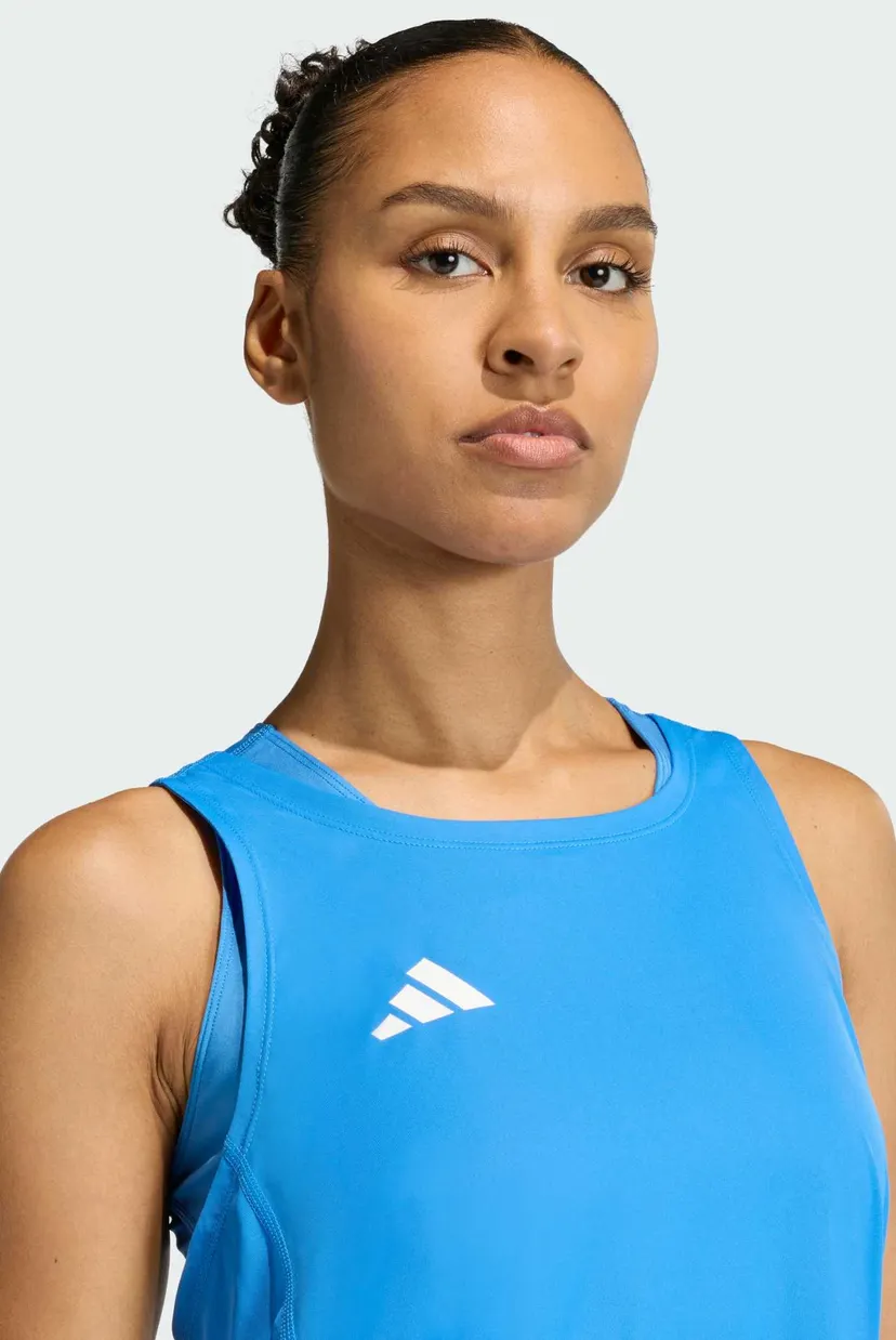 Женская синяя майка Adizero Essentials Running 4