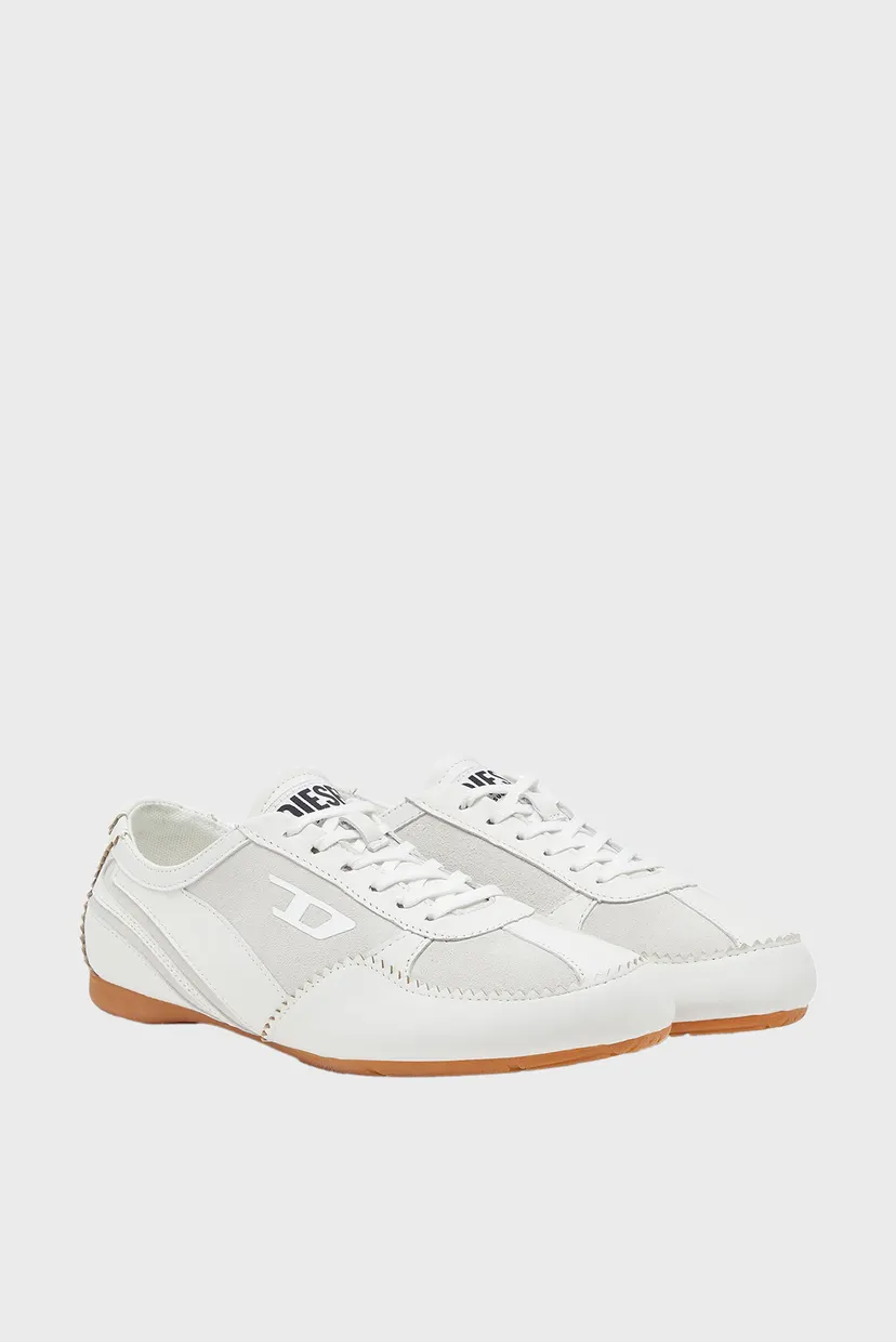 Женские белые кожаные кроссовки D-MILE / D-MILE LOW W SNEAKERS 3