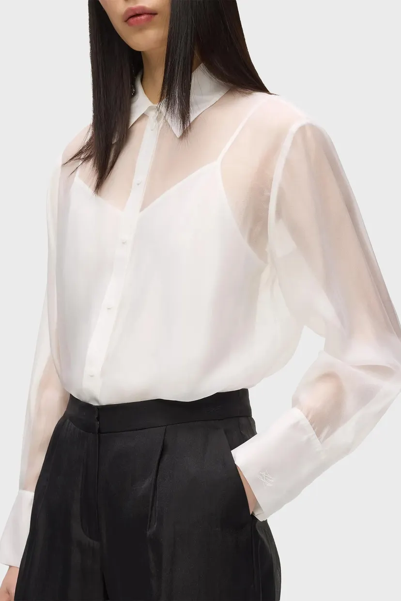Жіноча біла блуза ORGANZA 4