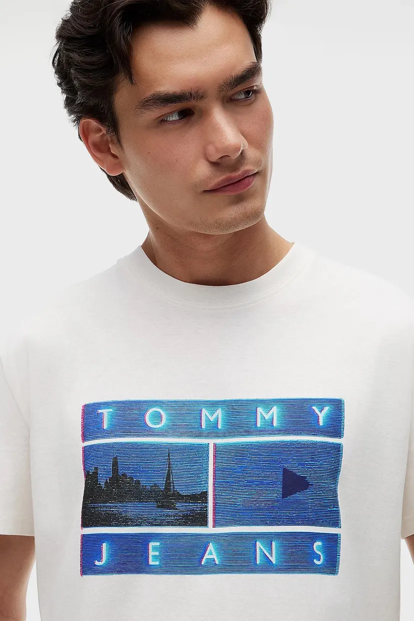 Чоловіча біла футболка REG PHOTO FLAG SS TEE 4