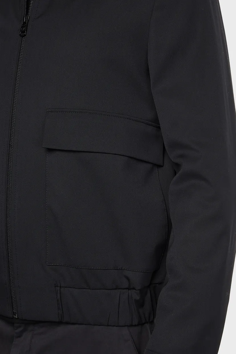 Мужской черный бомбер TRAVEL GABARDINE BOMBER 3