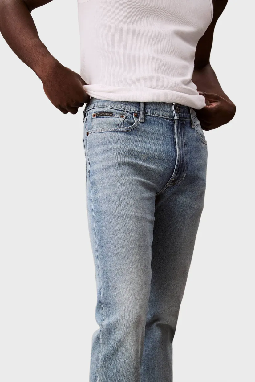 Чоловічі блакитні джинси SLIM STRAIGHT MEDWAY BLUE JEAN 4