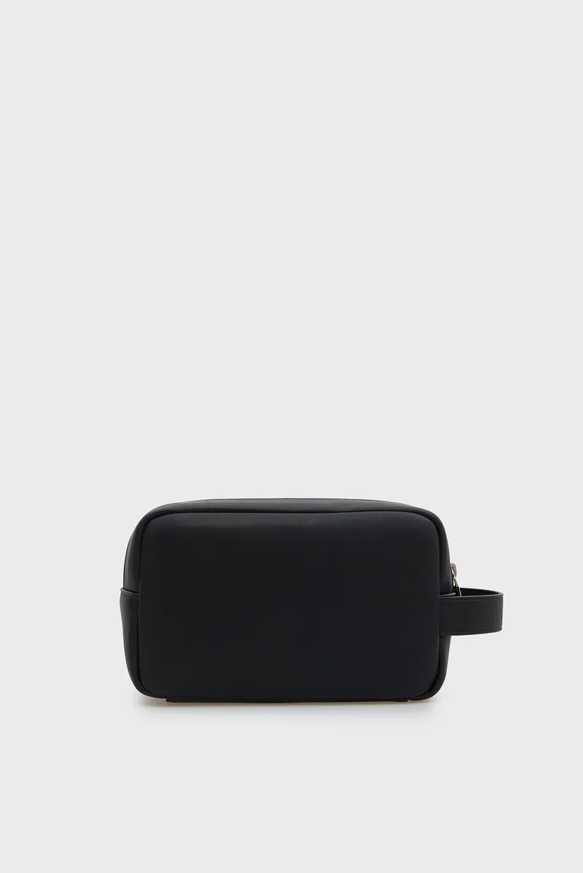 Чоловічий чорний несесер RAISED DOPP KIT 4