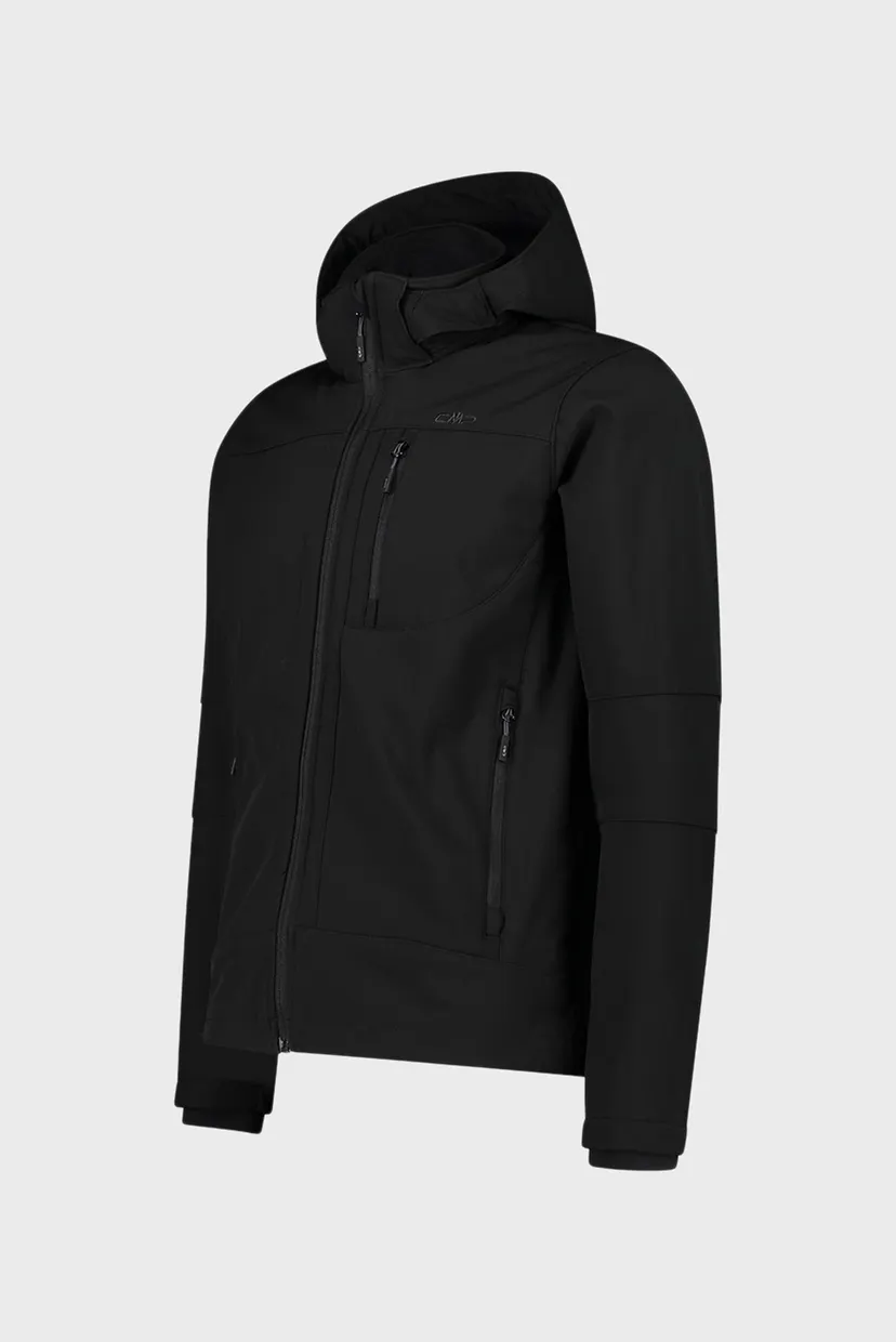 Мужская черная куртка MAN JACKET ZIP HOOD 3